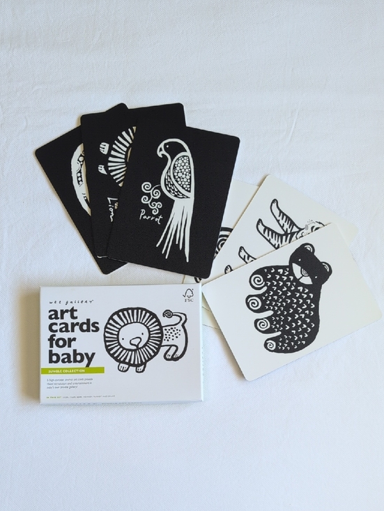 wee gallery Other - wee gallery art cards for baby jungle animals high contrast infant